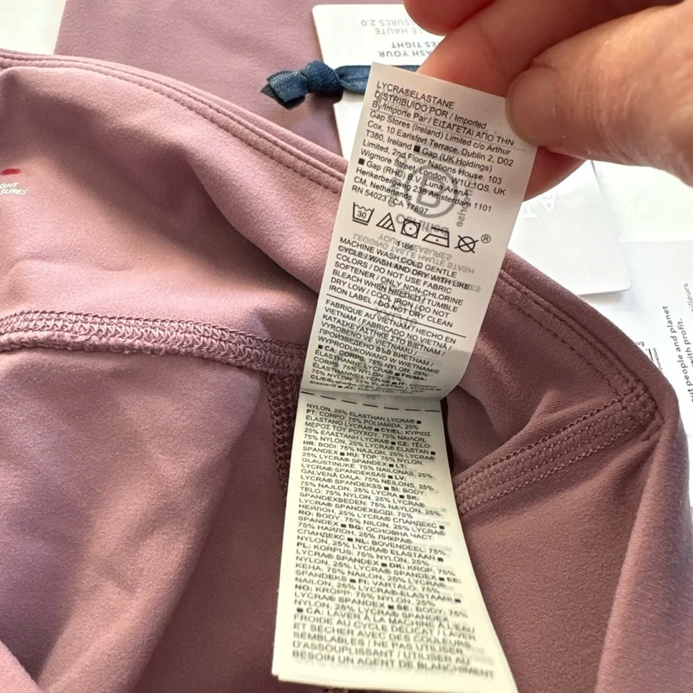Athleta Girl Stash Your Treasures Tight Leggings Size XXL 16 Pinkish Purple New